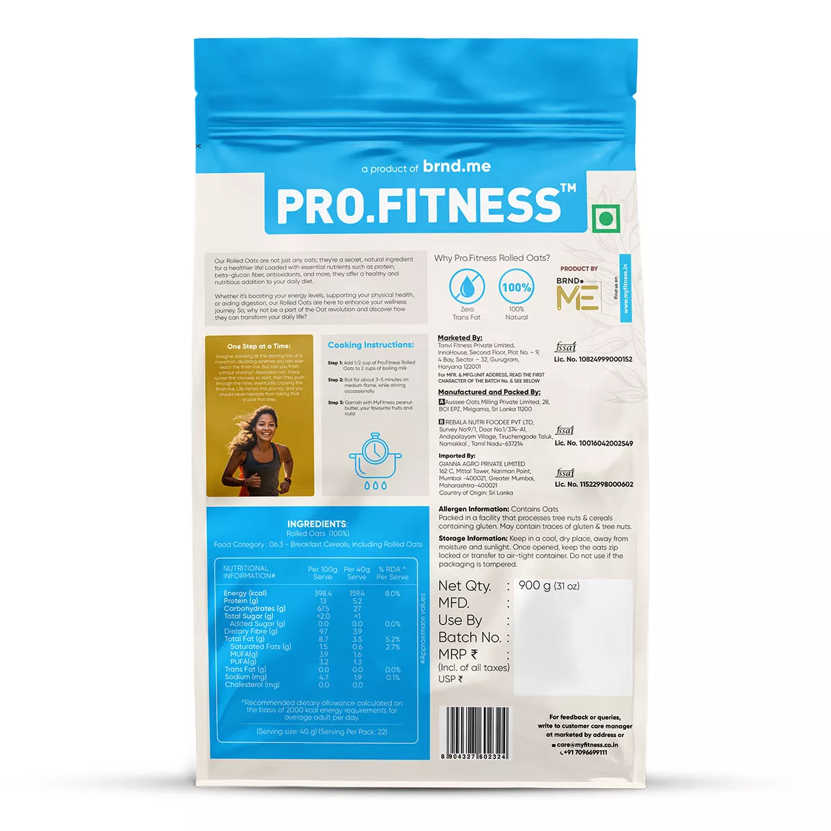 Rolled Oats (13% Protein, 10g Fiber) - Image 5
