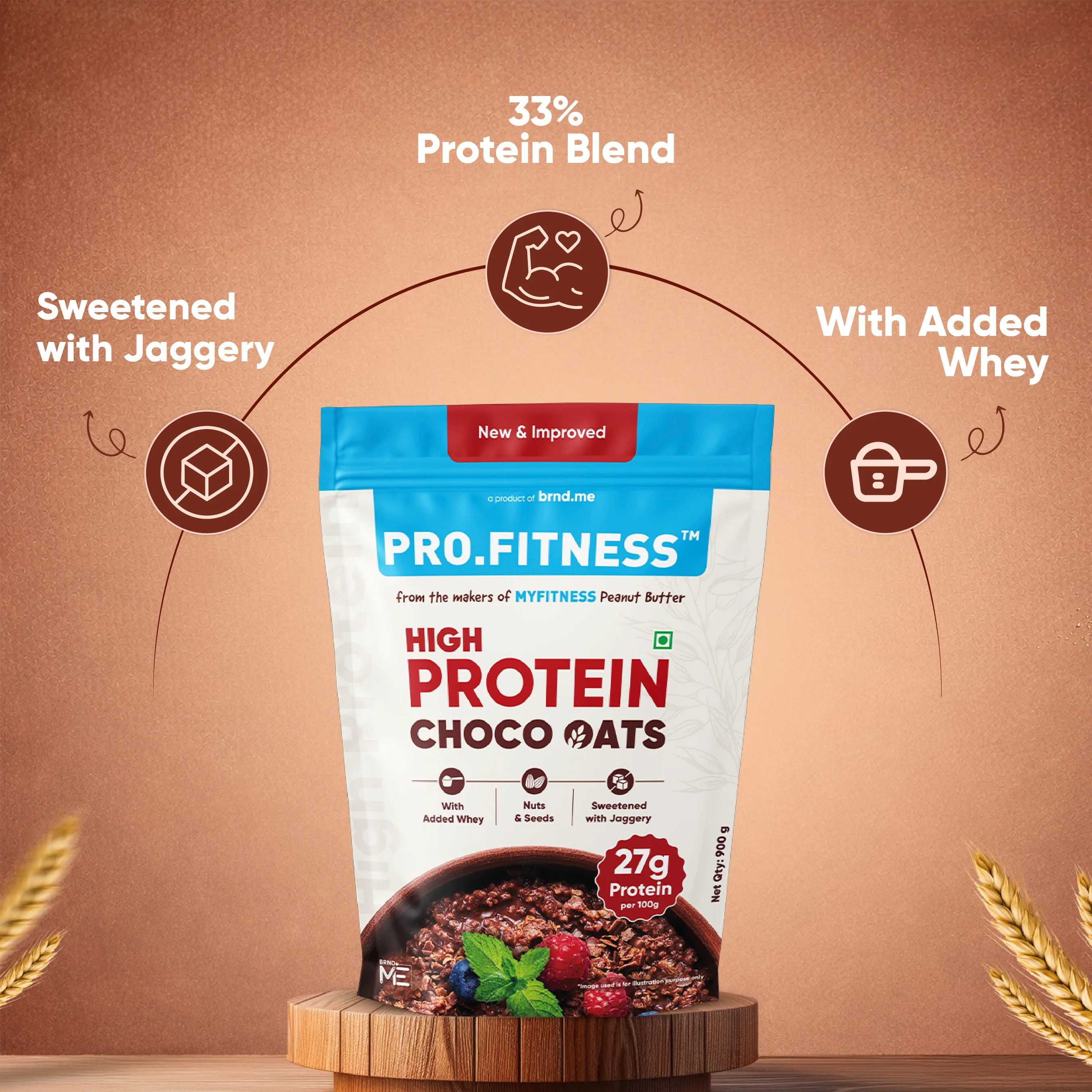 Testing - High Protein Chocolate Oats 900g Pack - Image 5